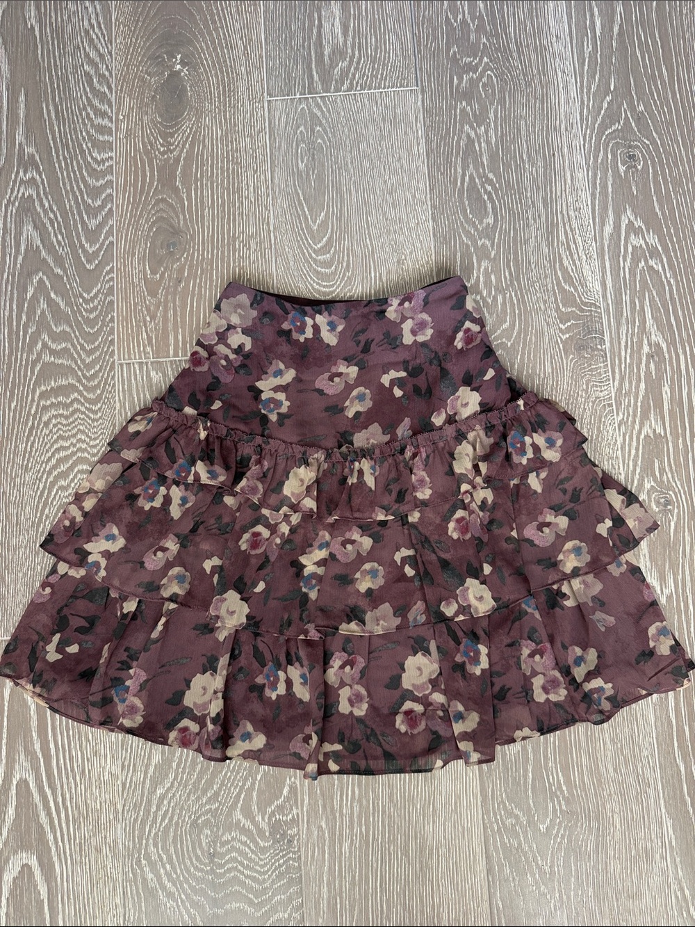 Ralph Lauren Floral Tiered Ruffle Skirt